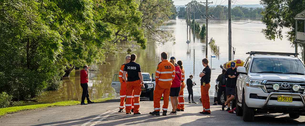 flooded road